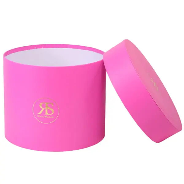 Geschenkdoos met deksel donkerroze