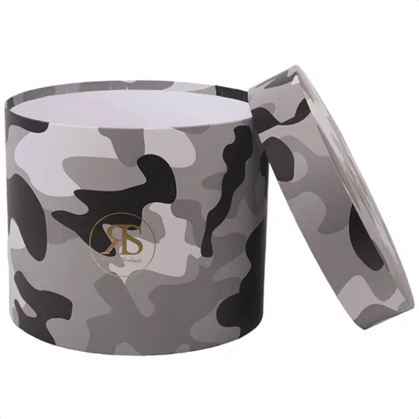 Geschenkdoos met deksel Camouflage grijs
