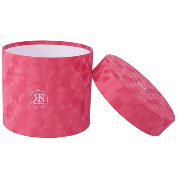 Geschenkdoos met deksel velvet roze